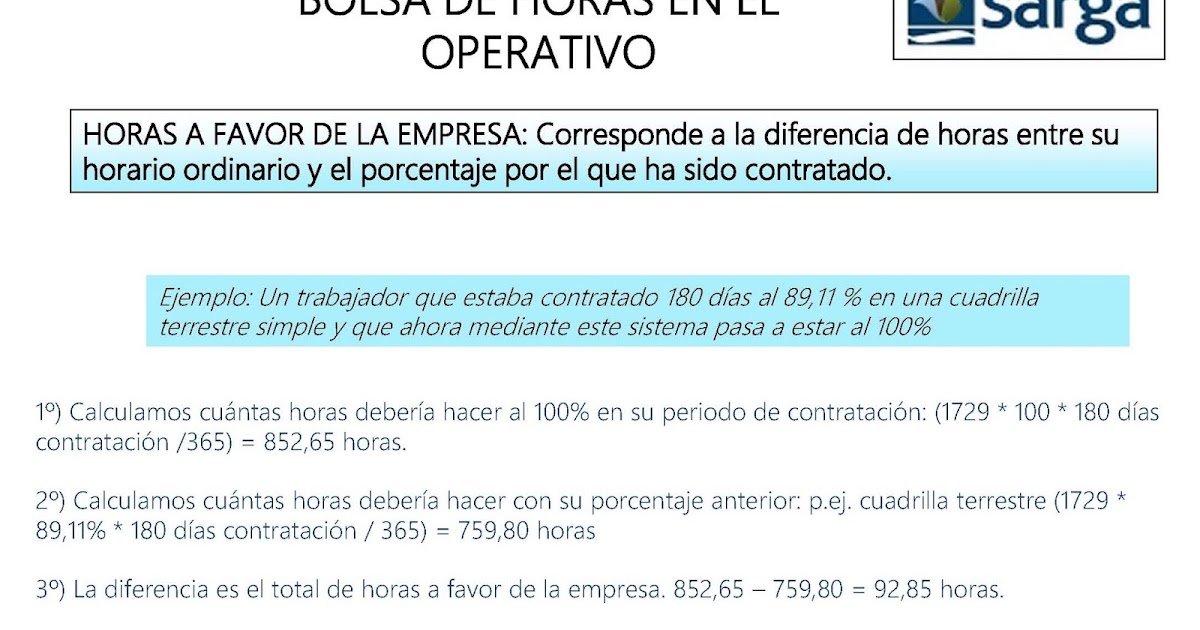 De Sindical Sarga En OperativoSección Bolsa Csif Horas El clFTK1J